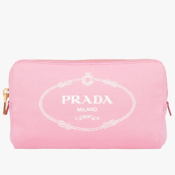 2018-19新作素敵【PRADA プラダスーパーコピー】センターに大きなプラダロゴ*コットンポーチ1NA693_20L